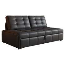 Baiying Cat Scratch Leather Sofa Bed Cream Phoenix Multifunctional Living Room Small Apartment All-in-one Folding Two-Purpose Sofa