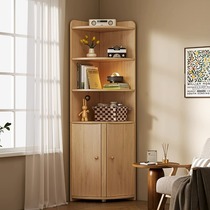 Qingfei Shangpin corner cabinet corner cabinet triangular multi-layer storage rack floor-to-ceiling storage wall storage cabinet