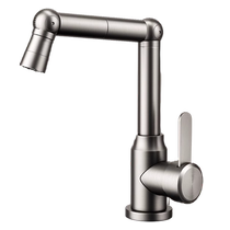 百悍全铜厨房水龙头冷热洗菜盆水槽防溅洗手池洗碗单冷旋转家用