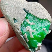 Burmese natural jadeite raw stone bracelet customized with window opening sun green violet ice seed floating flowers color material wool material