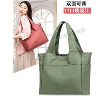 Bags for women 2024 new style fashionable and versatile commuting travel large capacity Oxford nylon canvas shoulder handbag