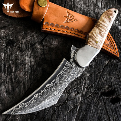 ຮູບແບບເຫຼັກ Damascus steel ມີດສັ້ນພາກສະຫນາມມີດປ້ອງກັນຕົນເອງອາວຸດເຢັນ clip steel core Vg10 ມີດກອງທັບສະວິດ