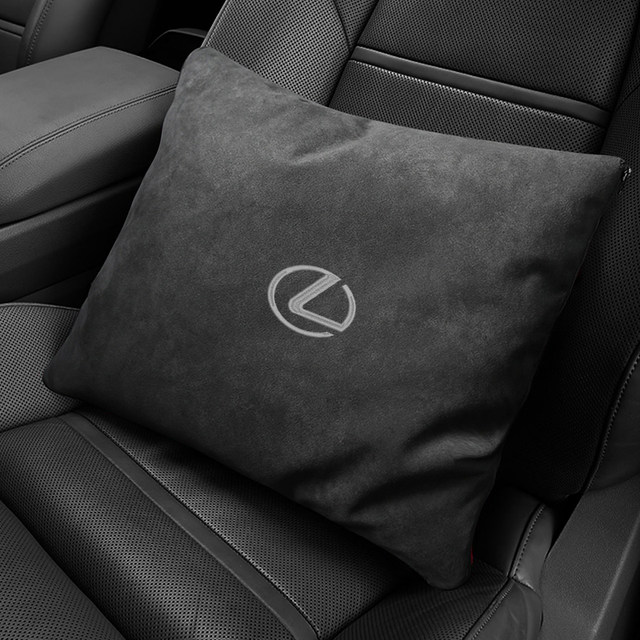 Lexus car embroidered pillow quilt plus velvet thickening ES/RX/NX/UX car special car for sleep in the back seat