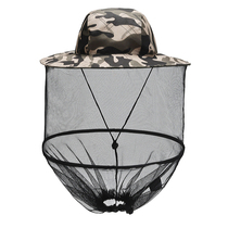 Outdoor anti-mosquito hat for men face covering sun protection fishing hat night fishing breathable mesh mask beekeeping anti-insect and anti-bee hat