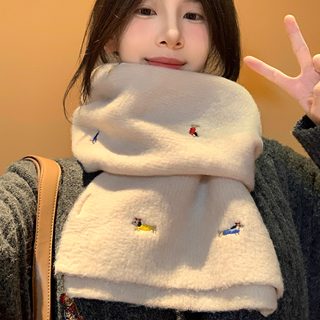 Wool Dachshund Dog Knitted Scarf for Women, Autumn and Winter 2025 New Korean Style, Cute and Warm Neck Warmer