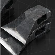 Hand-forged all-steel old-fashioned carpentry ax for tree felling and firewood carpenters ax tiger head knife grandfathers head ax single-sided