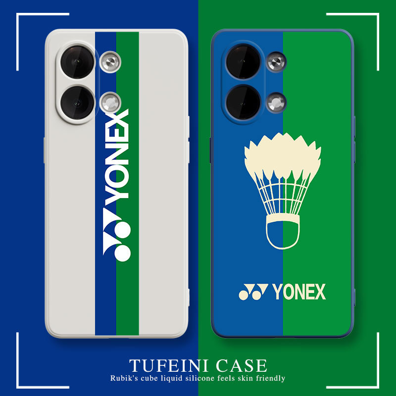 Yonex Oppok10 Phone Case Vivos15 Suitable for Neo7 New Model Iqoo11 Badminton Reno9 One Plus 11t Female Male 9Pro Couple 10 Silicone 7 Liquid 8R Trendy Brand X50 Sports