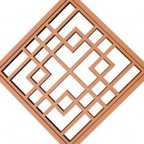 Wood Tea Antique Park Picture Scenic Zone Customized Straight Street Anti-theft Network Reformed Aluminum Alloy Window Flower Grid C screen