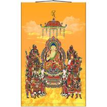Paintings of Medicine Buddha Tathagata Twelve Medicine Buddha Generals Bodhisattva Buddha Paintings Full Screen Silk Scrolls and Hanging Paintings in Buddhist Halls