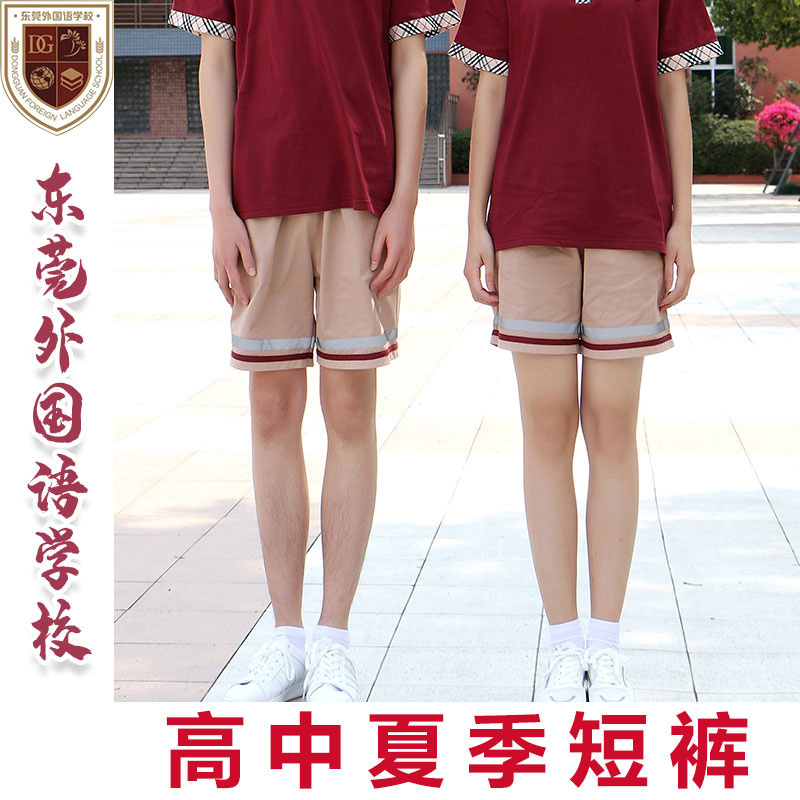 A05 Dongguan Foreign Language School High School Unisex Summer Sports Shorts
