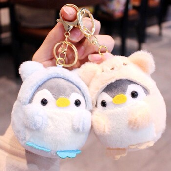 Japanese Imported Healing Penguin Backpack Pendant Cute Bag Backpack Decoration Small Plush Doll Couple