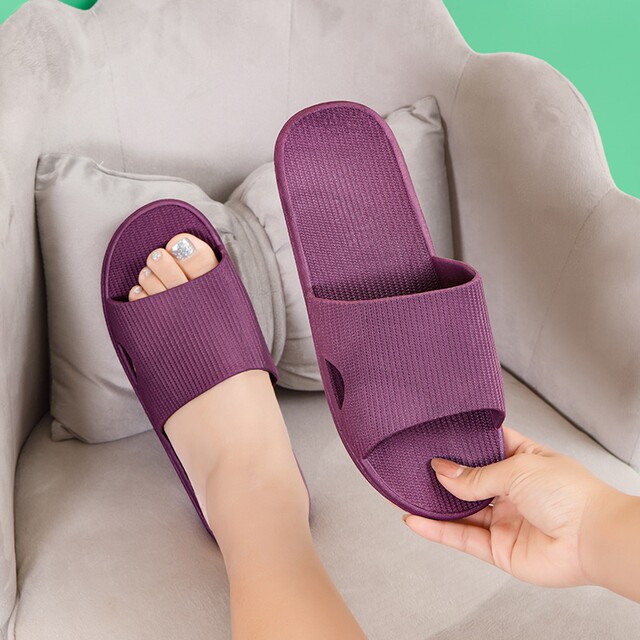 Japanese Imported Casual New Style Slippers for Women, Suitable for Summer and All Seasons, for Home Use, Indoor, Non-Slip, Odor-Resistant, for Bathroom and Shower