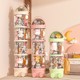 Japanese Doll Storage Tube, Household Transparent Storage for Plush Toys, Space-Saving and Stable Doll Storage Solution