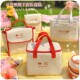 Japanese Imported Mujie Lunch Box Bag, Large Capacity Insulated Aluminum Foil Picnic Bag, Women's Work Canvas Bag