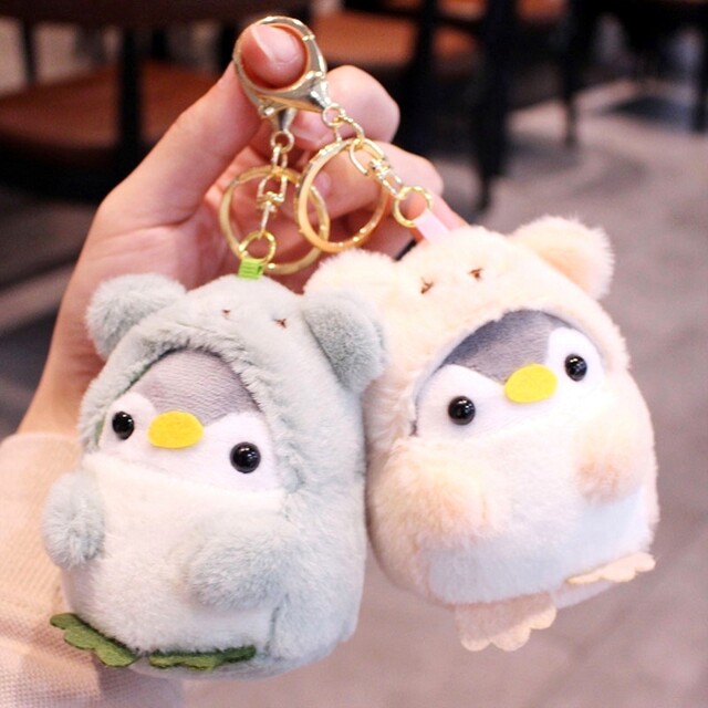 Japanese Imported Healing Penguin Backpack Pendant Cute Bag Backpack Decoration Small Plush Doll Couple
