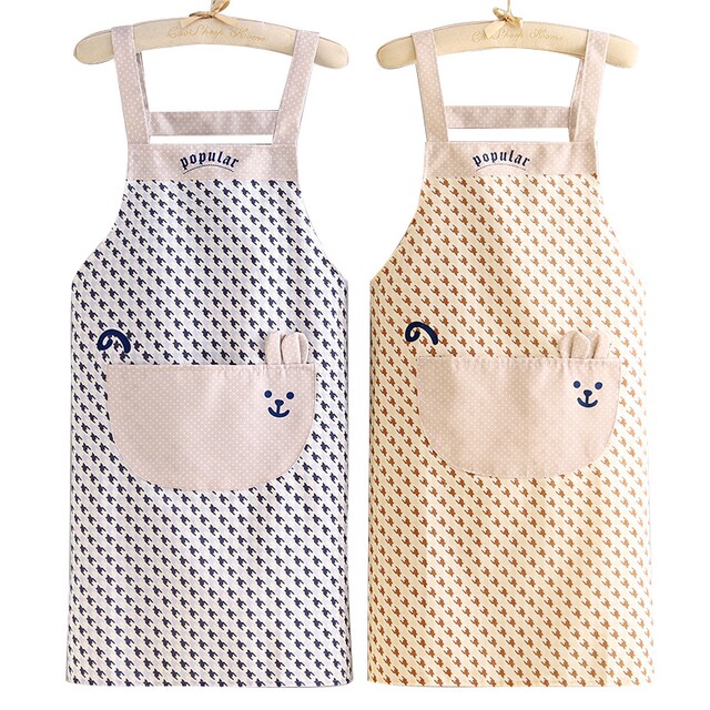 Japanese Imported Mujie Apron for Kitchen Use, Thin Autumn/Winter Style, Oil-Proof and Stain-Resistant, Suitable for Cooking and Catering
