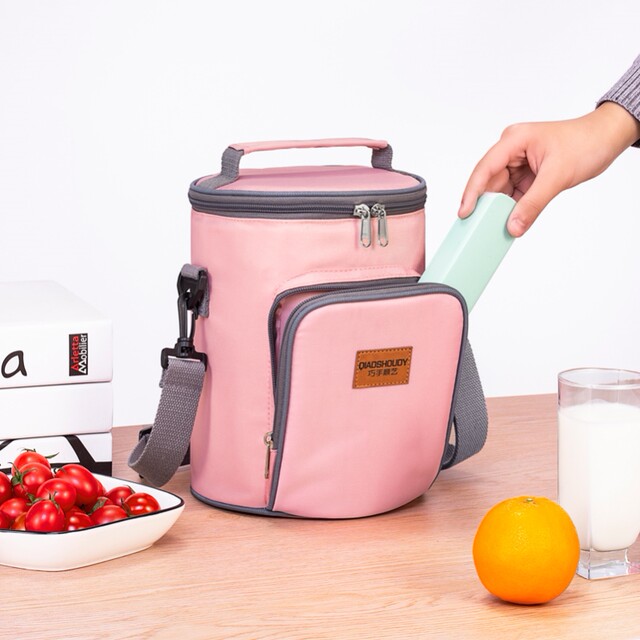 Japanese Imported Mujie Insulated Lunch Box Bag, Tote Bag, Insulated Bag, Thickened Aluminum Foil, Stylish Insulated Container for Office Workers