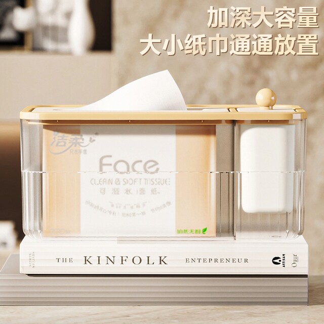 Japanese Imported Desktop Tissue Box for Home Use in the Living Room, High-End Creative Tissue Box, Remote Control Storage Box