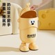 Japanese Imported Household Trash Can with Lid, Large Capacity, High Aesthetic Value, Cute Design, Suitable for Living Room, Bedroom, Kitchen, Bathroom, and Toilet