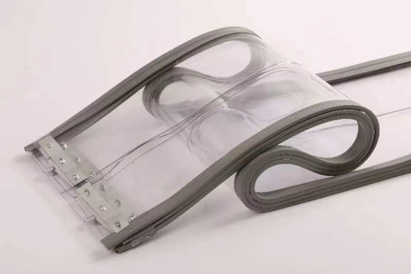 Transparent Sliding Push-Pull Self-Absorbing Folding Door Curtain, Environmentally Friendly, Dust-Proof, Mosquito-Proof, Air-Conditioning Isolation, Commercial and Household Pvc Soft Curtain