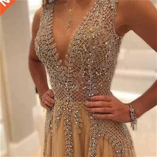 Новое стильное платье выпускное длинное со стразами 2021 vestidos de Gala Sex