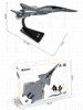 Authentic Bai Di Sky Fighter Alloy Aircraft Model Nantianmen Project Collectible Military Aircraft Ornament Simulation