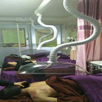 Active moxibustion smoke exhaust system health hall smoke exhaust machine universal fixed bamboo tube suction arm household smoking artifact