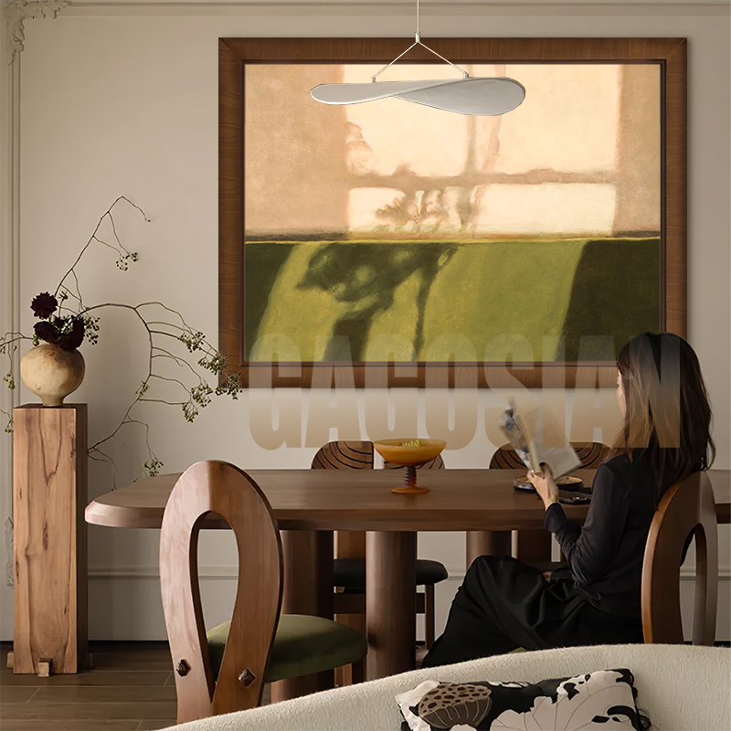 Gagosian【Like a Shadow, Like a Dream】Light and Shadow Hand-Painted Oil Painting, Medieval Style Living Room Decorative Painting, Entrance American Style Hanging Painting Gagosian【Like a Shadow, Like a Dream】Light and Shadow Hand-Painted Oil Painting, Medieval Style Living Room Decorative Painting, Entrance American Style Hanging Painting