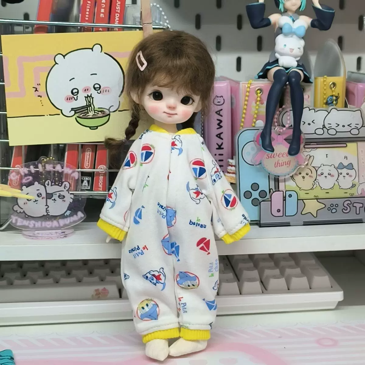 6-точечные кукловедческие? - перевожу прямо: 6 points bjd little six crawling clothes one-piece baby clothes fat cute doll clothes pajamas homemade handmade baby clothes
