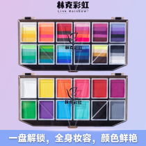 Link Rainbow 12 color color color color color color color color color color stage pack with water soluble facial face painted pigment pack to send brush