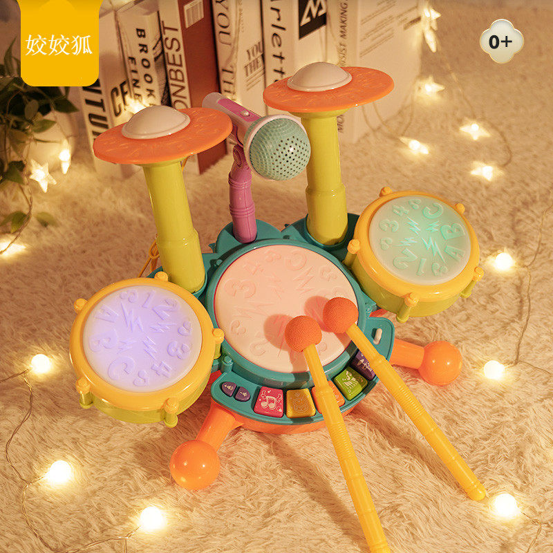 Pretty baby toy puzzle early teaching hand clap drum children music toy clap drum 6 months one year old baby 12