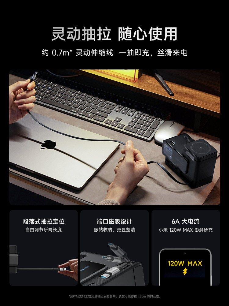 [Exclusive] Cuktech No. 15 Super Power Station 140W Computer and Mobile Phone 6-in-1 Multifunctional Desktop Charger Gallium Nitride Fast Charging Multi-Port Pd Plug for Laptop