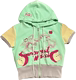 Snail Skeleton Little Witch Casual Cute Slim Printed Embroidered Apple Rivets Hooded Short Sleeve Jacket Original Design