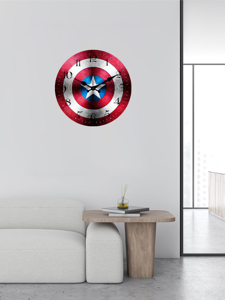 No-Drill Silent Basketball Clock 2026 New Sports Wall Clock Men's Birthday Gift Living Room Large Numbers Atmosphere