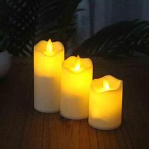 Plastic Housing Electronic Candle Swing Led Candle Lamp Holder Fire Fry Swing Decoration Emulation Candle