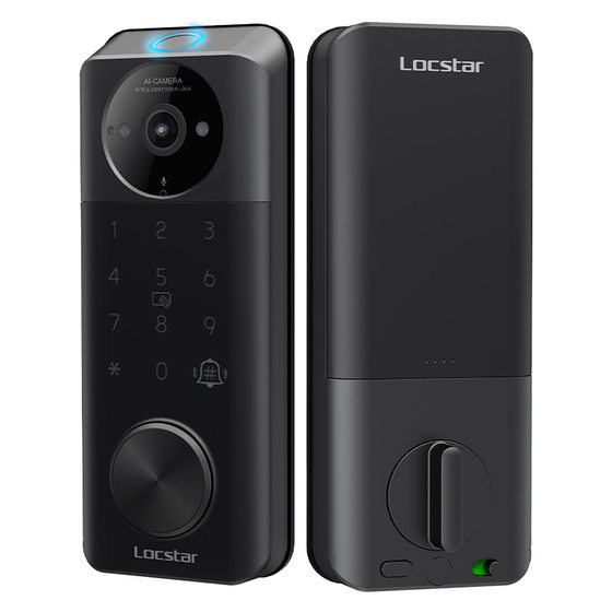 Chuangjia Fully Automatic Smart Lock Electronic Peephole Visual Smart Door Lock Universal Lock Password Lock American-Style Wooden Door Deadbolt Lock