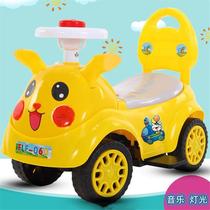 Childrens twist car 1-3 years old baby with music men and women can ride on four wheels slippery car small month-old scooter a