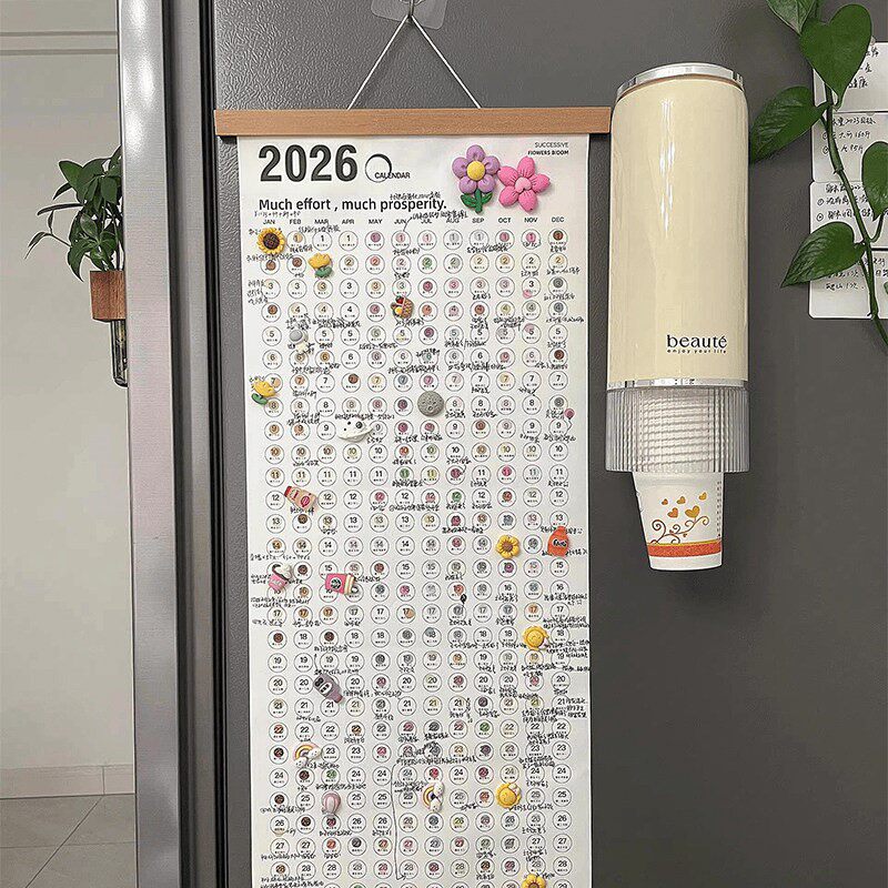 2026年新作 DIY 手作りクリエイティブ 馬年カレンダー、自己規律チェックインプランナーメモカレンダー