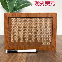 Money Box with Counter Home Quality Counter Dollar Piggy Bank Childrens Gift Wooden Crafts