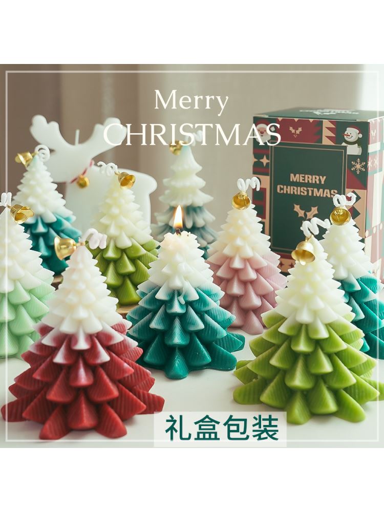 Christmas Tree Scented Lavender Candle Gift Box Small Crowdsenior Companion Gift Valentine's Day Birthday Gifts Christmas Gift Decorations-Taobao