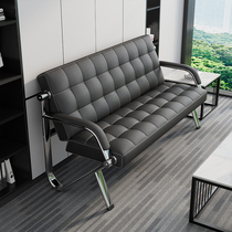 Business office sofa reception small rental house coffee table combination iron business sofa simple modern sofa tea