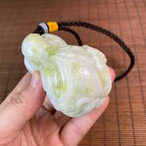 Natural blue field jade cabbage handpieces paper toys mens and womens jewelry raw stones bare stones jade hand ornaments