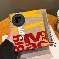 Горизонтальный кожаный флип-футляр с буквой M «все включено»