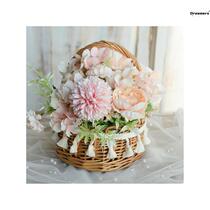 Rattan basket hand-held flower basket flower arrangement bamboo basket storage basket woven flower basket wicker flower basket handmade gift rattan