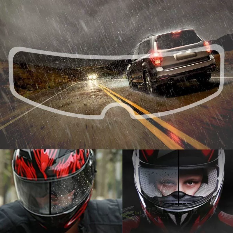 [2020 New Universal Motorcycle Helmet Clear Rainproof Film An]
