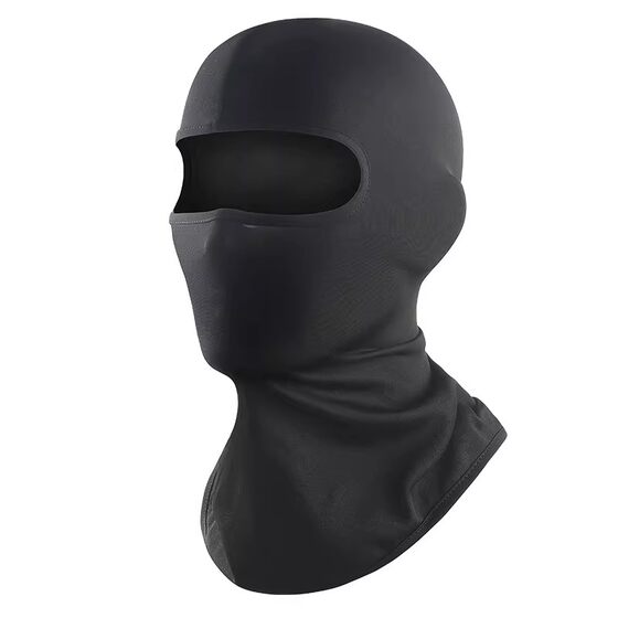 Summer Cycling Ice Silk Sun Protection Mask Hood for Men Black Motorcycle Anti-Uv Full Face Helmet Hood Hat