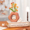 Living room bedside bookcase simulated green plants high-end realistic fake floral dining table hole board ornaments potted plants