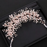 Смоять RCOLOR Bridal Flower Headds Prom Prom Tiara Wedding Hair