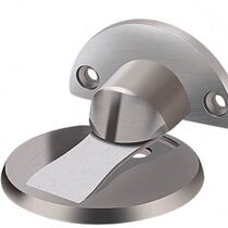 Door absorber strong magnetic punch-free stainless steel windproof floor absorber fixed door handle for bedroom and toilet anti-collision and anti-fall door stopper