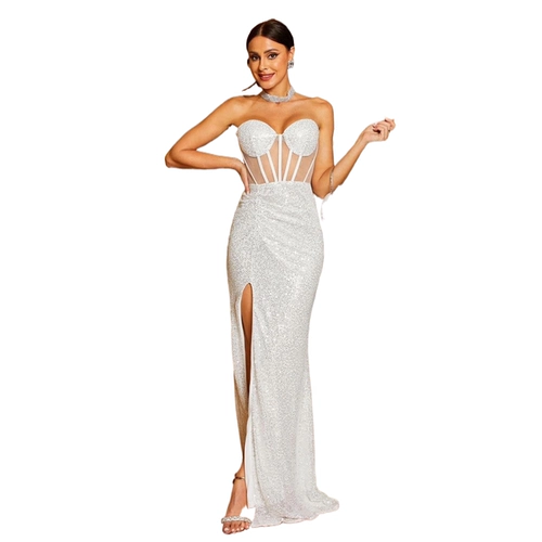 .Sesexy 2024 Sequin Split Proms Fashion Вечернее платье